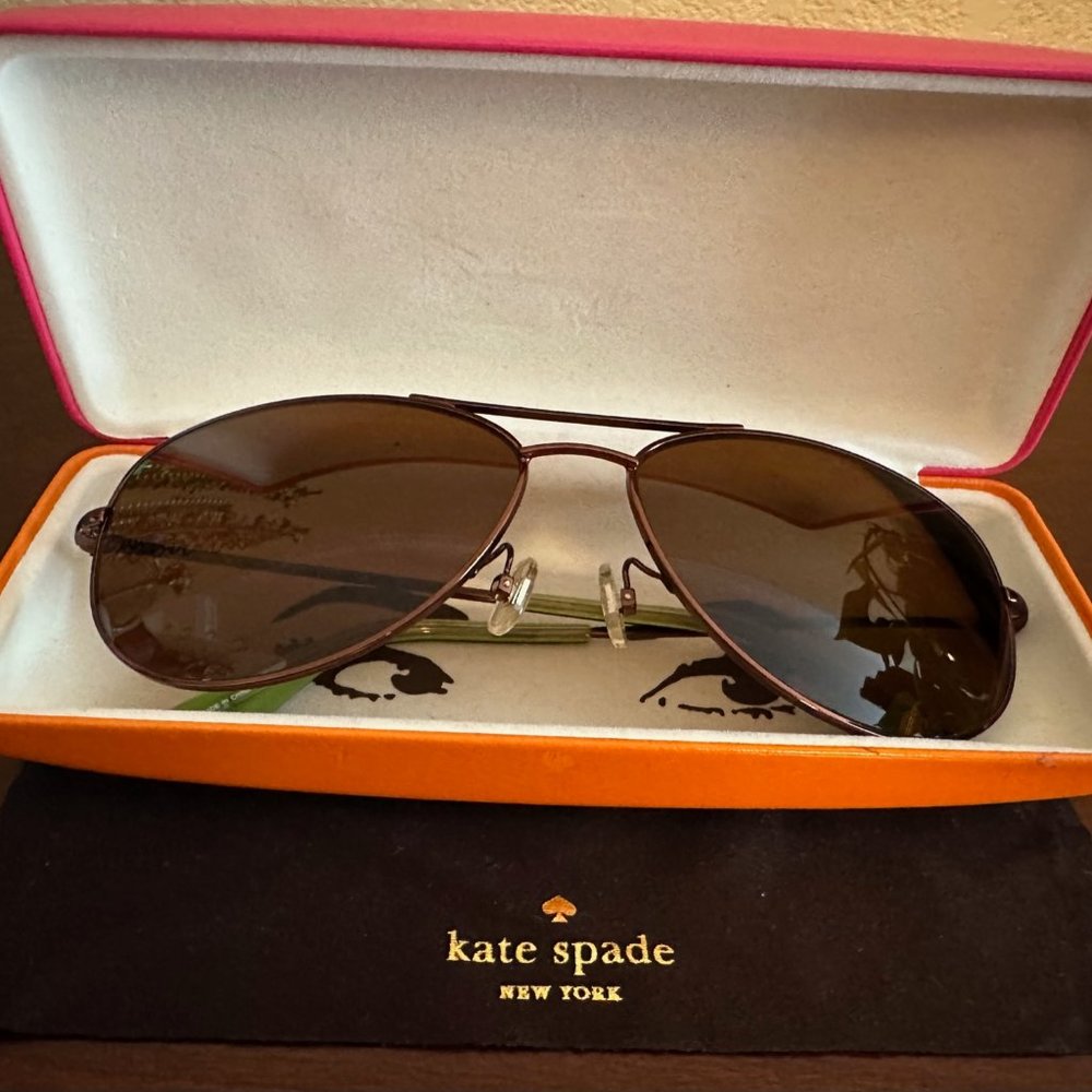 Kate Spade Ally 3/S Aviator Sunglasses Frame & Case